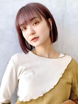 セイドット リー(Say. Ree)&nbsp;Say.reeラベンダーピンクチェリーレッドミニボブワンレン韓国