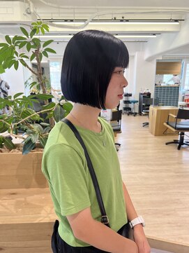 オーシャン(Ocean) 【OceanHair&Life田中愛梨】10代20代切りっぱなし！ミニボブ◎