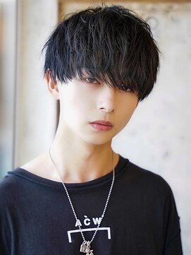 ブリーチ 安城店(BLEACHi) 【BLEACHi】黒髪ツーブロナチュラルマッシュ