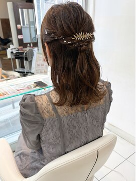 ヘアアンドデイスパ アグー(hair&dayspa AGU) 【横須賀中央 AGU】ハーフアップアレンジ 参列