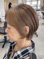 グランデュール 東静岡池田店(GRANDEUR)&nbsp;大人ショートボブ丸みショートカットマッシュショート前髪あり