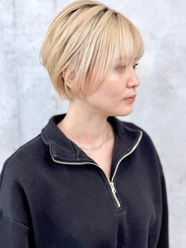 モリオ(morio) 大人可愛いショートヘア顔周りレイヤーショートボブ似合わせ