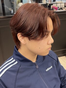 メンズラピス 栄店(Men's Lapis) 韓国カルマセンターパートワインレッドニュアンスパーマ