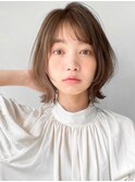 アプリコットオレンジくびれヘアハイライトカラー夏