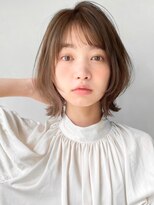 アプリコットオレンジくびれヘアハイライトカラー夏