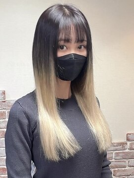 ルフレ 新宿歌舞伎町店(Reflet) デザインブリーチカラー/プルエクステ/ハイトーン