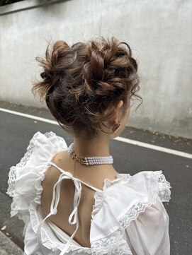 セット アンド バイ ルゥーダ 品川駅前店(SET and..by Rouxda.) レトロウェディングツインアレンジ