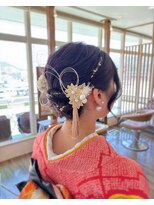 オービット O-bit ヘアデザイン&nbsp;成人式アップスタイル