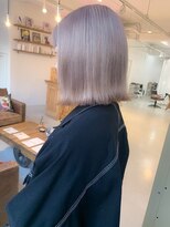 オーリーエトワ 御器所(oorry.etwa)&nbsp;ミルクティーグレージュシルバーベージュハイトーンボブ