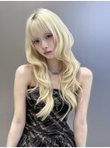 くびレイヤーボブルフネビージュ小顔ワンレンこなれミディ