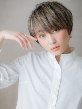 モッズヘア 越谷(mod's hair) ホワイトグレージュメンズライク似合わせカットX越谷20代30代