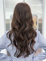 アイティーバイアルバム 八王子店(IT by ALBUM)&nbsp;ロングオリーブベージュ韓国ヘア顔周りレイヤー_ba572661