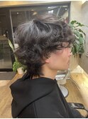 メンズ　ミディアム　パーマ