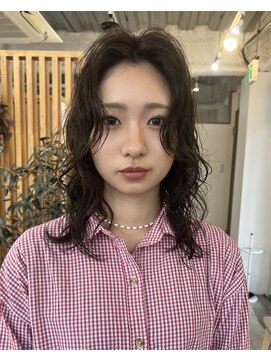 アクセヘアー 町田(acce hair) ミディアムレイヤーウェーブ