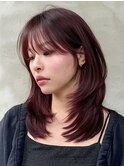 レイヤーカットカシスカラー