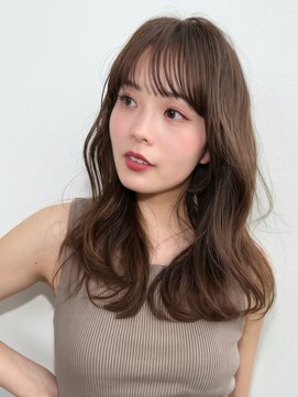 ディーエックス ウエスト(Dxxxx WEST) 大人ミディアムレイヤー［韓国/顔周りカット/イルミナカラー］