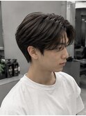 ワンホンレイヤー/ミルクティーブロンド/ダークブルー/茨木