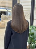 髪質改善　縮毛矯正　透明感カラー　ロング　レイヤー