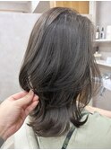 抜け感レイヤー×透明感オリーブグレージュ30代/40代/50代