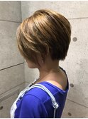 サロンワーク×ショートボブ×直毛