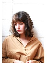 リンネ(Lin'ne)&nbsp;ウェーブロブ/マロンブラウン/レイヤーミディ