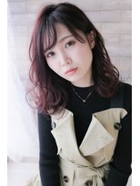 ハッチヘアー(Hacchi hair)&nbsp;ミディアムロブ、ふわゆるパーマ