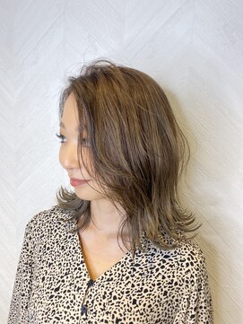 ロンド ストラーダ 心斎橋(Lond strada) ショート×ハイライト白髪ぼかし×マチルダボブ[心斎橋]