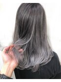 ペールシルバーグラデーション【池袋、ヘアカラー】