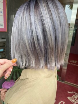 ライズ バイ レボ 柏店(RISE by REVO) ボブ/カーキグレージュ/大人かわいい/フェザーバング