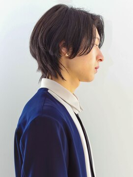 ヘアサロンガリカアオヤマ(hair salon Gallica aoyama) 【Gallica】韓国風ミディアムウルフ/コンマヘア/かきあげヘア
