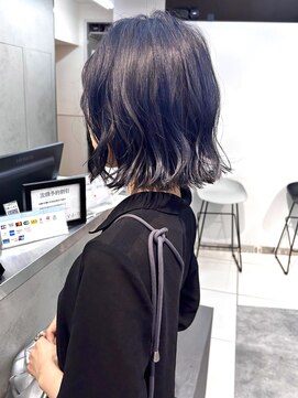 ヴェイン 渋谷(vain) 大人かわいいからっぱなしボブ　アッシュグレージュ