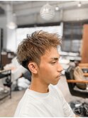 【IRIE HAIR赤坂】メンズカット×ハイトーン×アップバング