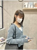 耳にかけて可愛いワイドバング