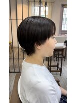 ボラトゥ(Bora two)&nbsp;前髪なし　ハンサムショート　小顔　丸みショート　大人かわいい