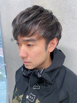 エウペ 渋谷(WEUPE) メンズ/マッシュパーマ/ウルフ/アッシュブラック/カルマパーマ