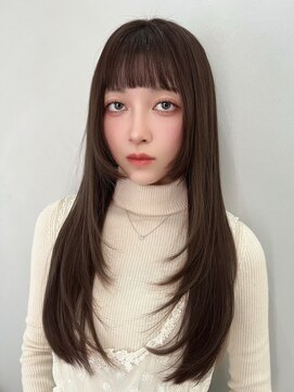 エトラ 渋谷店(etora) ★ブルーブラックロングレイヤーグレーベージュ 門口直詳