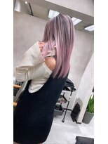 サニー 渋谷(SUNNY)&nbsp;バレイヤージュ、ハイライト、レイヤーロング、グレーベージュ