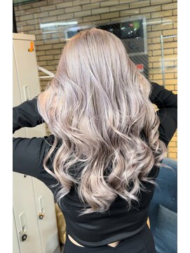 ラフ(LAFF) 【グレージュ艶感ハイトーンカラー】※ブリーチ2回必須