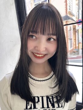 カムジーヘッド(COMEGHEAD) ダブルカラーミルクティーベージュカラーブルーブラックブリーチ