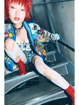 ラック 表参道(LUCK) パンクショート/チェリーレッド/ハイトーンショート/表参道