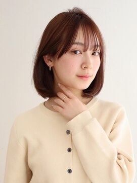 アース 新越谷店(HAIR&MAKE EARTH) ピンクブラウン/ワンカールボブ