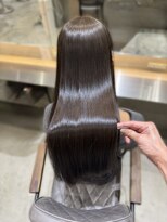 ロンド 表参道店(Lond)&nbsp;イメチェン外ハネボブ美髪ワイドバングミディアム縮毛矯正ボブ