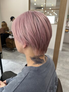 ロルド シェリ(Rold Cheri) 【高木】ホワイトピンクブリーチカラー/メンズハイトーン