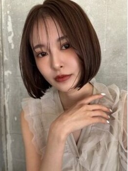 フィガロ ウメダ(FIGARO UMEDA)の写真/超高濃度水素の力で髪の芯から艶やかに、指通りが良くなる♪髪質改善でボブスタイルも、自然に決まる◎