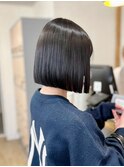 小顔タッセルボブ×似合わせカット[ボブ/縮毛矯正/丸型卵型】