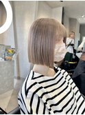 ミルクティーベージュダブルカラーインナーカラーケアブリーチ