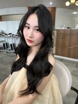 ボタン ハカタ(VOTAN hakata) 韓国ヘア/レイヤーカット/前髪なし/韓国風巻き/髪質改善