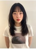 レイヤーカット/顔周りカット/髪質改善【広尾】