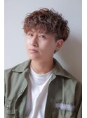 メンズツイストスパイラルパーマ韓国風マッシュ