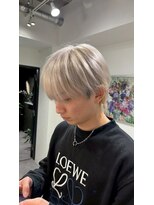 シエラ 南船場(CIERA.)&nbsp;ブルーブラックフェザーパーマサーフカールスペインカール